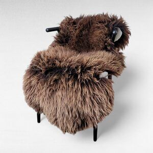 Large Lofty Brown Sheepskin 51" x 27"